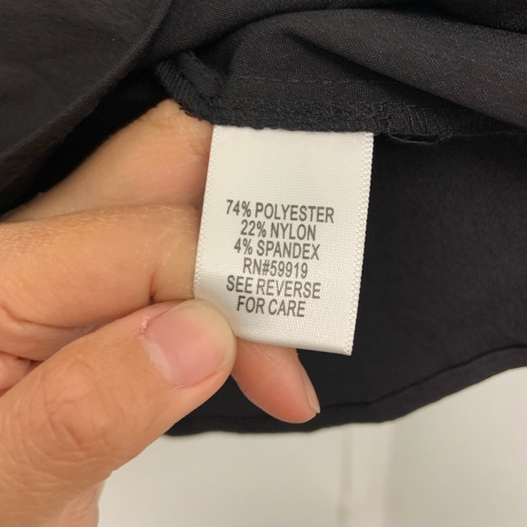 NWT Apt 9 Button Up 3/4 Sleeve Button Up Black 1X - Picture 4 of 8